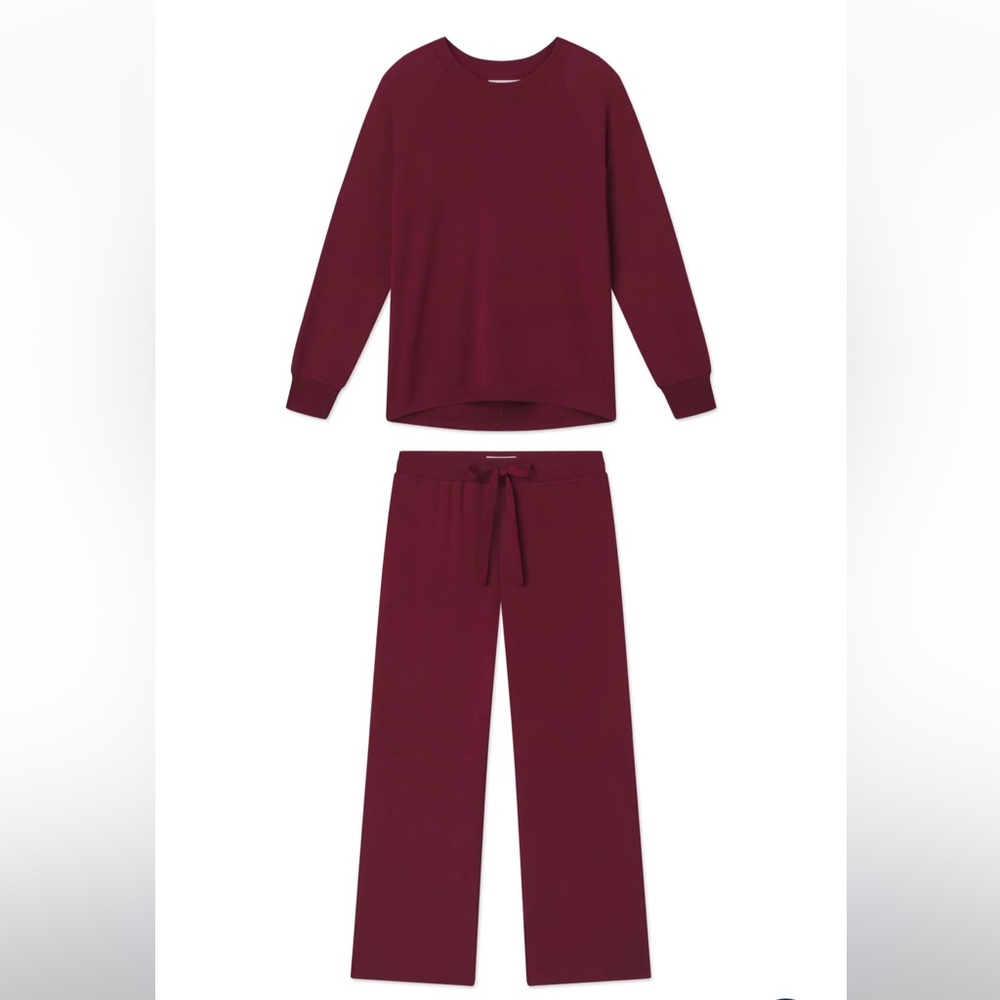 Lake Pajamas Relax Burgundy Pajama Set